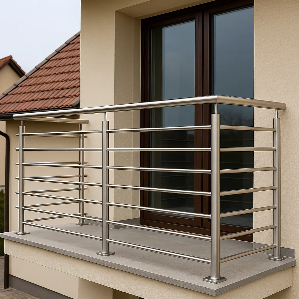 Balustrady stalowe nierdzewne na balkon – SPAWMONT Tarnów
