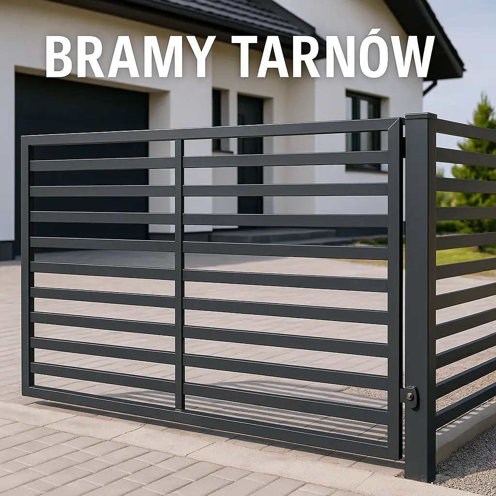 Nowoczesna stalowa brama przesuwna Tarnów – SPAWMONT